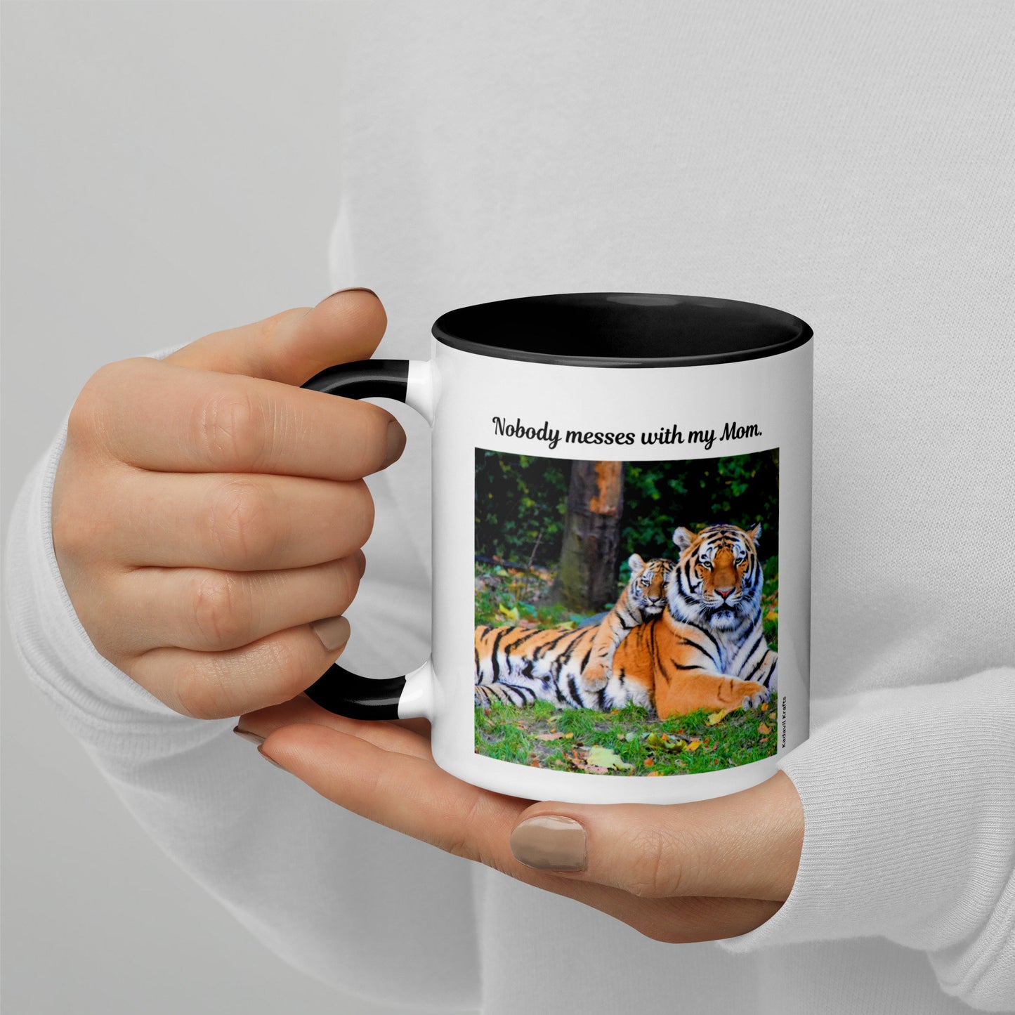 Tiger mom mug - Kadavil Krafts