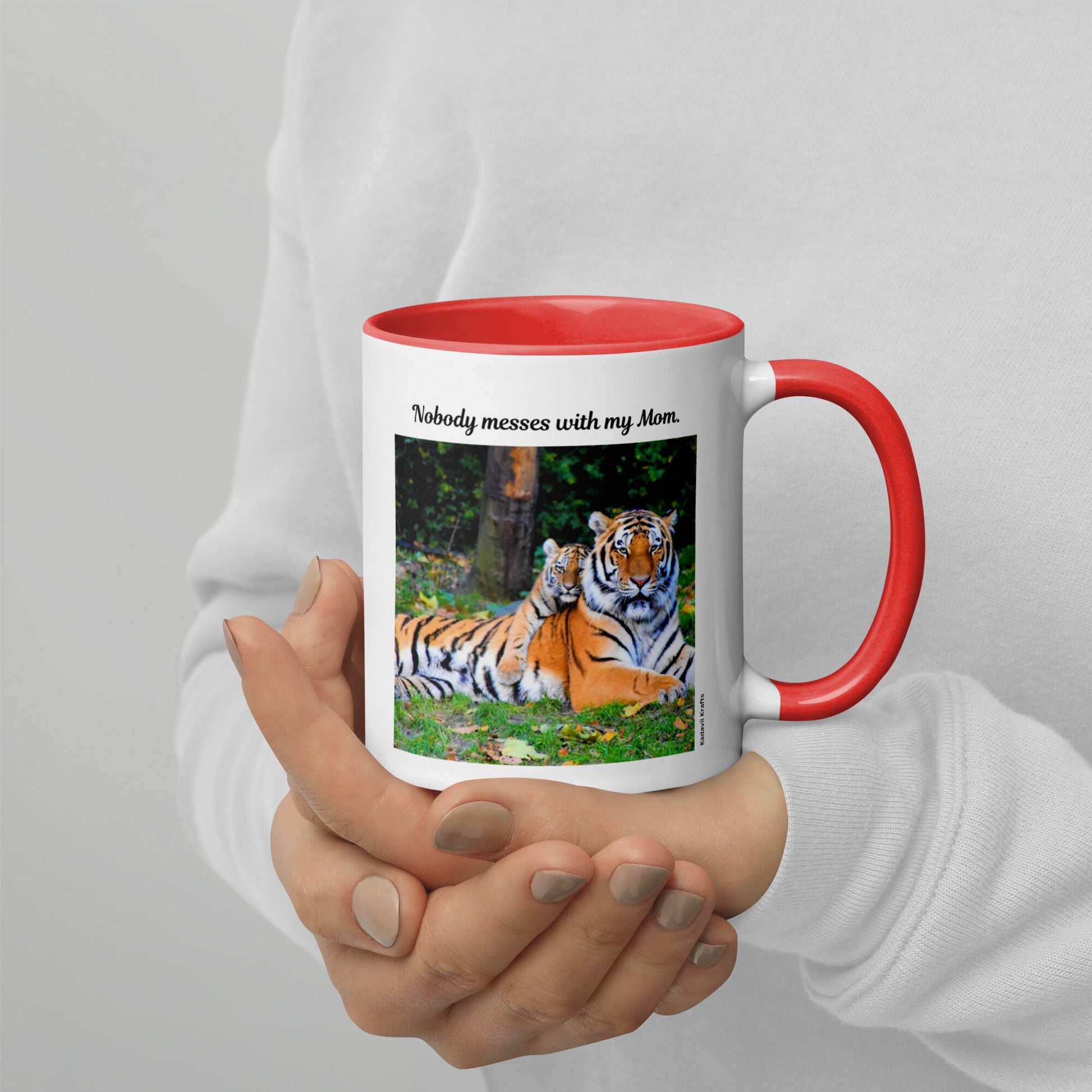 Tiger mom mug - Kadavil Krafts