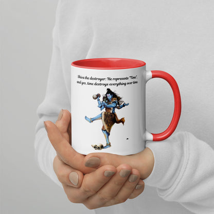 Shiva The Destroyer Mug with Color Inside - Kadavil Krafts