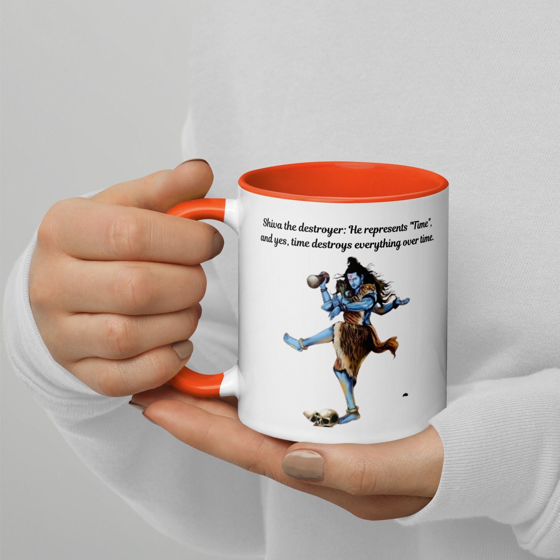 Shiva The Destroyer Mug with Color Inside - Kadavil Krafts