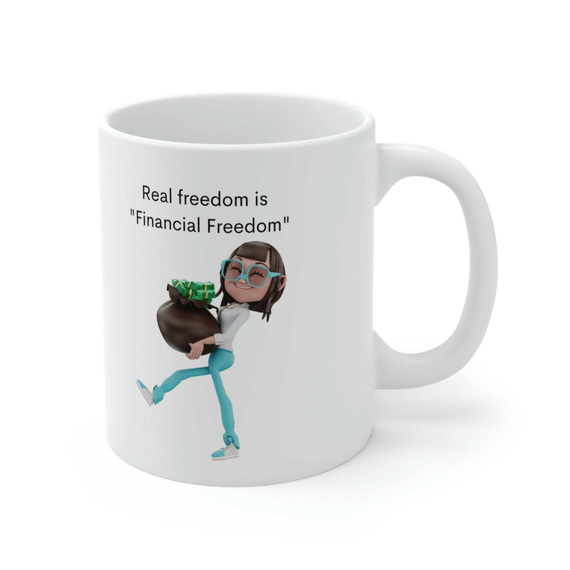 Financial Freedom Coffee Cups, 11oz - Kadavil Krafts