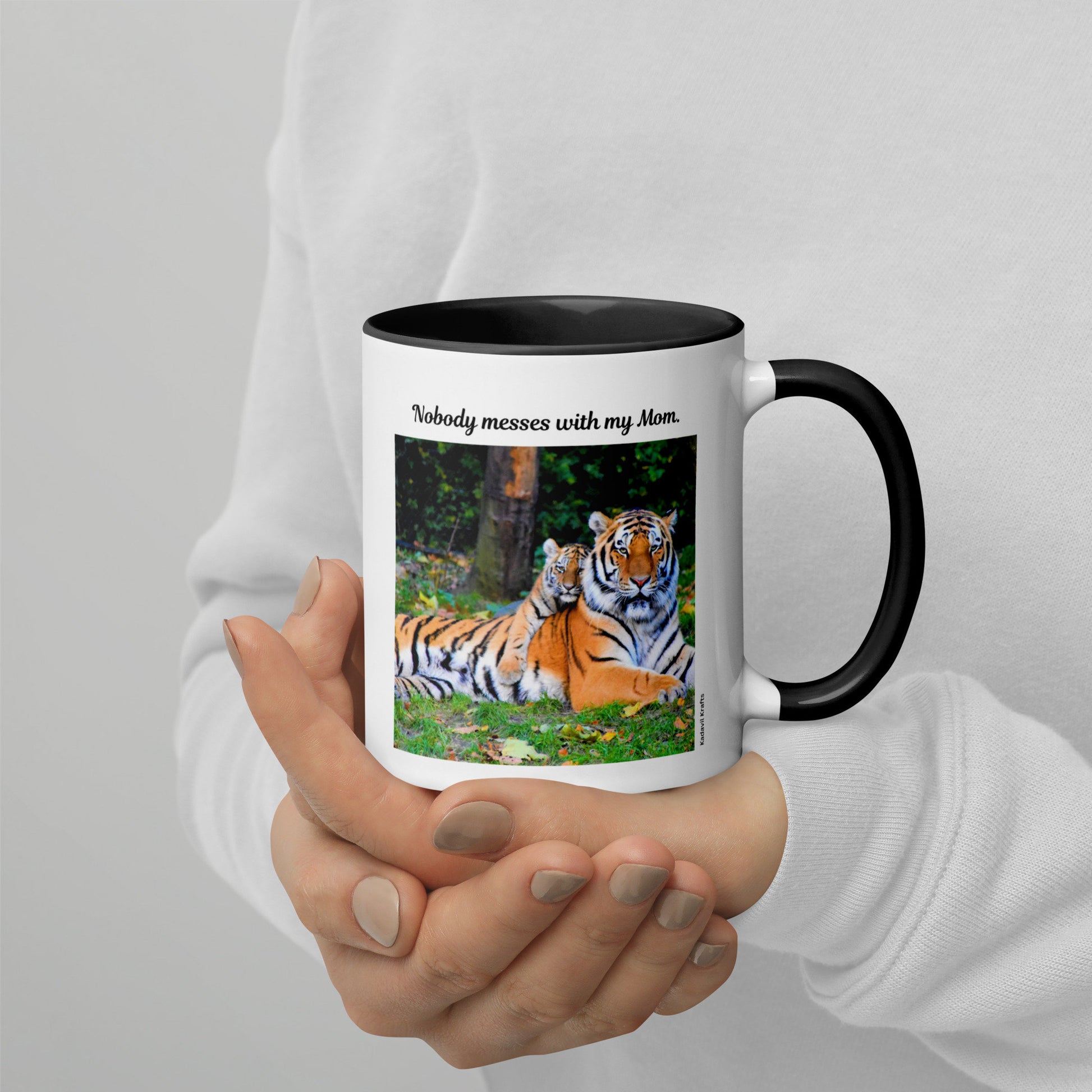 Tiger mom mug - Kadavil Krafts