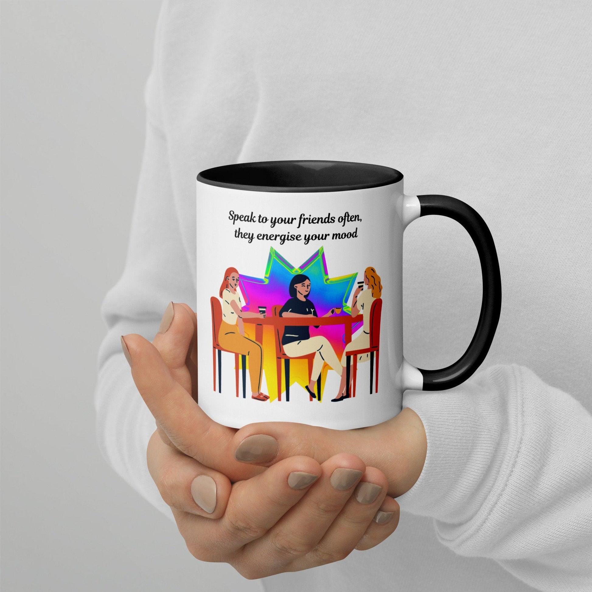 Friendship Mug with Color Inside - Kadavil Krafts