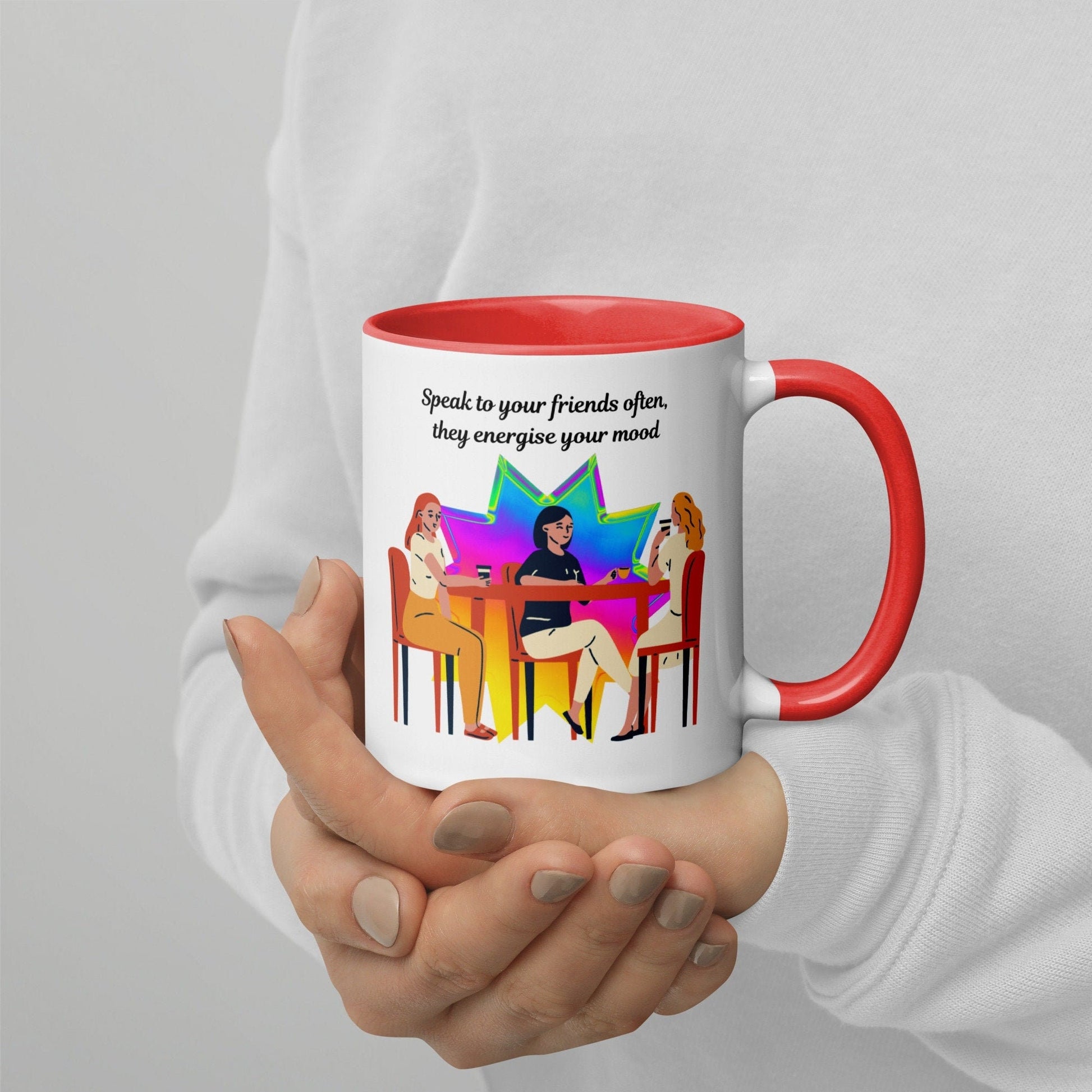 Friendship Mug with Color Inside - Kadavil Krafts