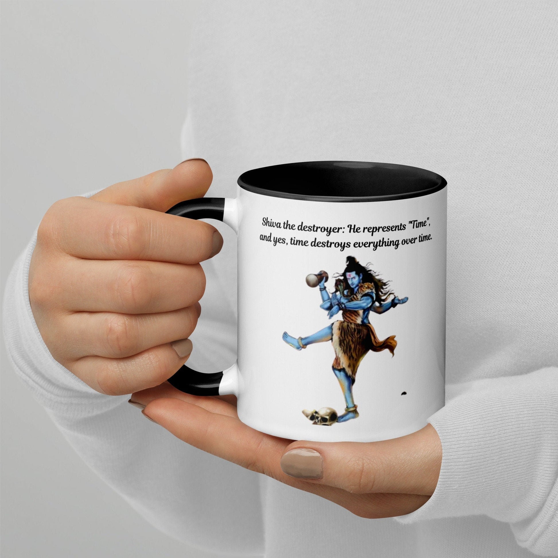 Shiva The Destroyer Mug with Color Inside - Kadavil Krafts