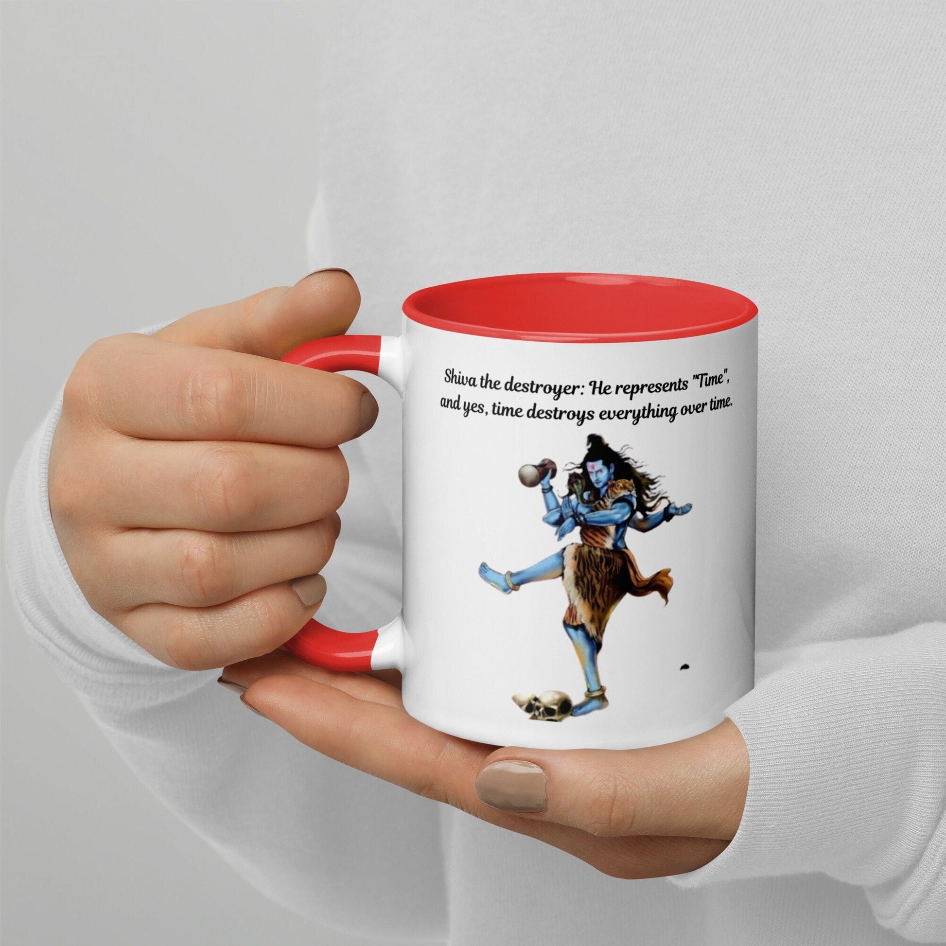 Shiva The Destroyer Mug with Color Inside - Kadavil Krafts