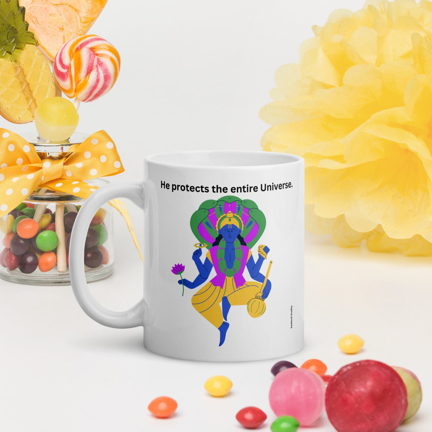 Vishnu glossy mug - Kadavil Krafts