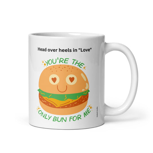 Burger bun glossy mug - Kadavil Krafts