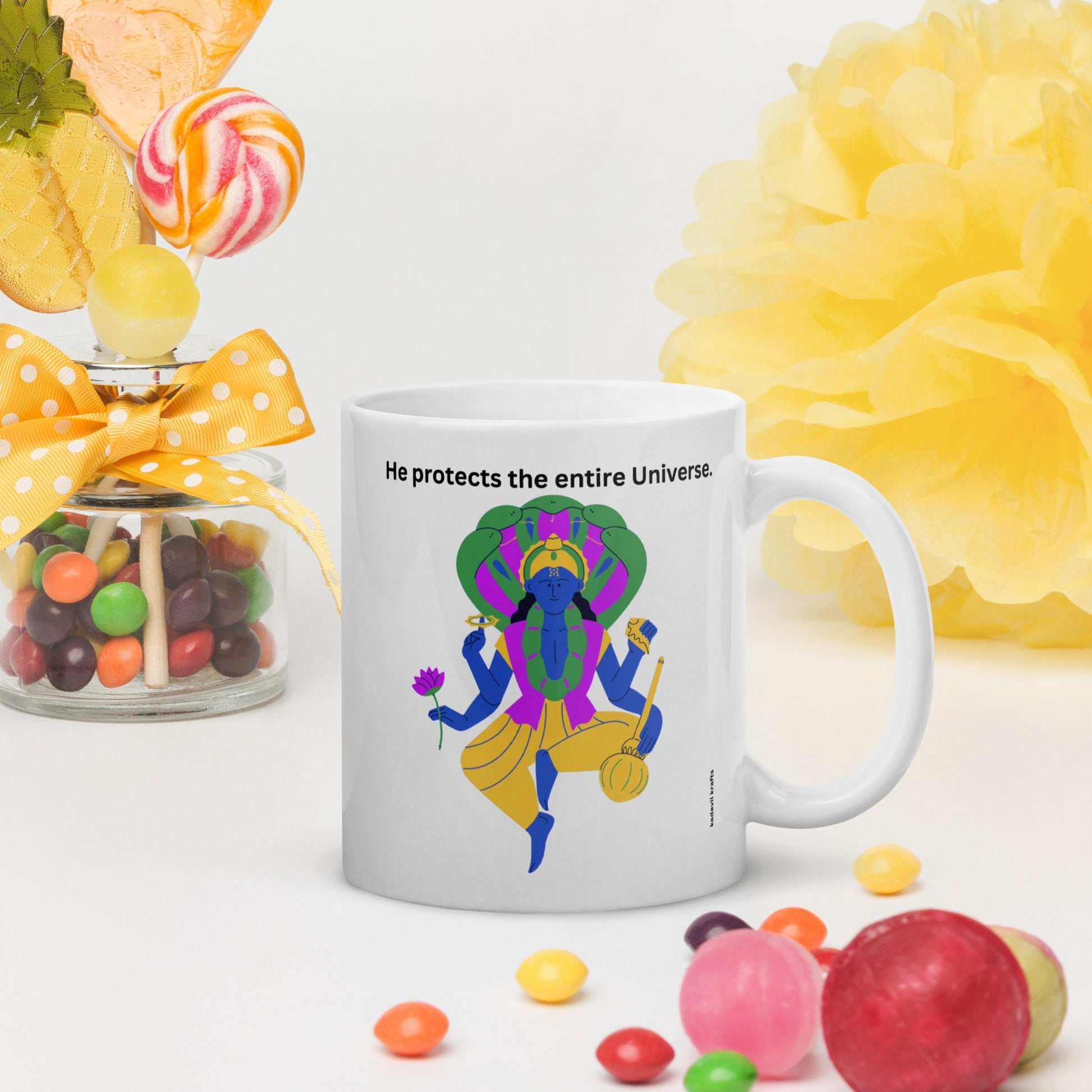 Vishnu glossy mug - Kadavil Krafts