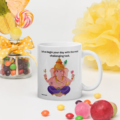 Ganesh Guardian mug - Kadavil Krafts